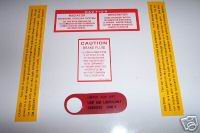 HK HT HG Holden Full Decal Set